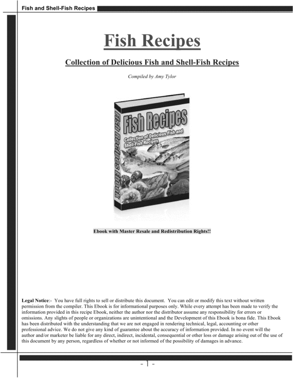 Product picture Fish recipes