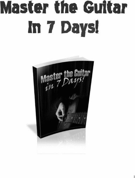 Product picture Master th Guitar in 7 Days
